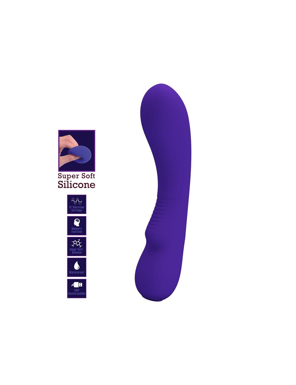 Prescott Vibrador Silicona Lilac