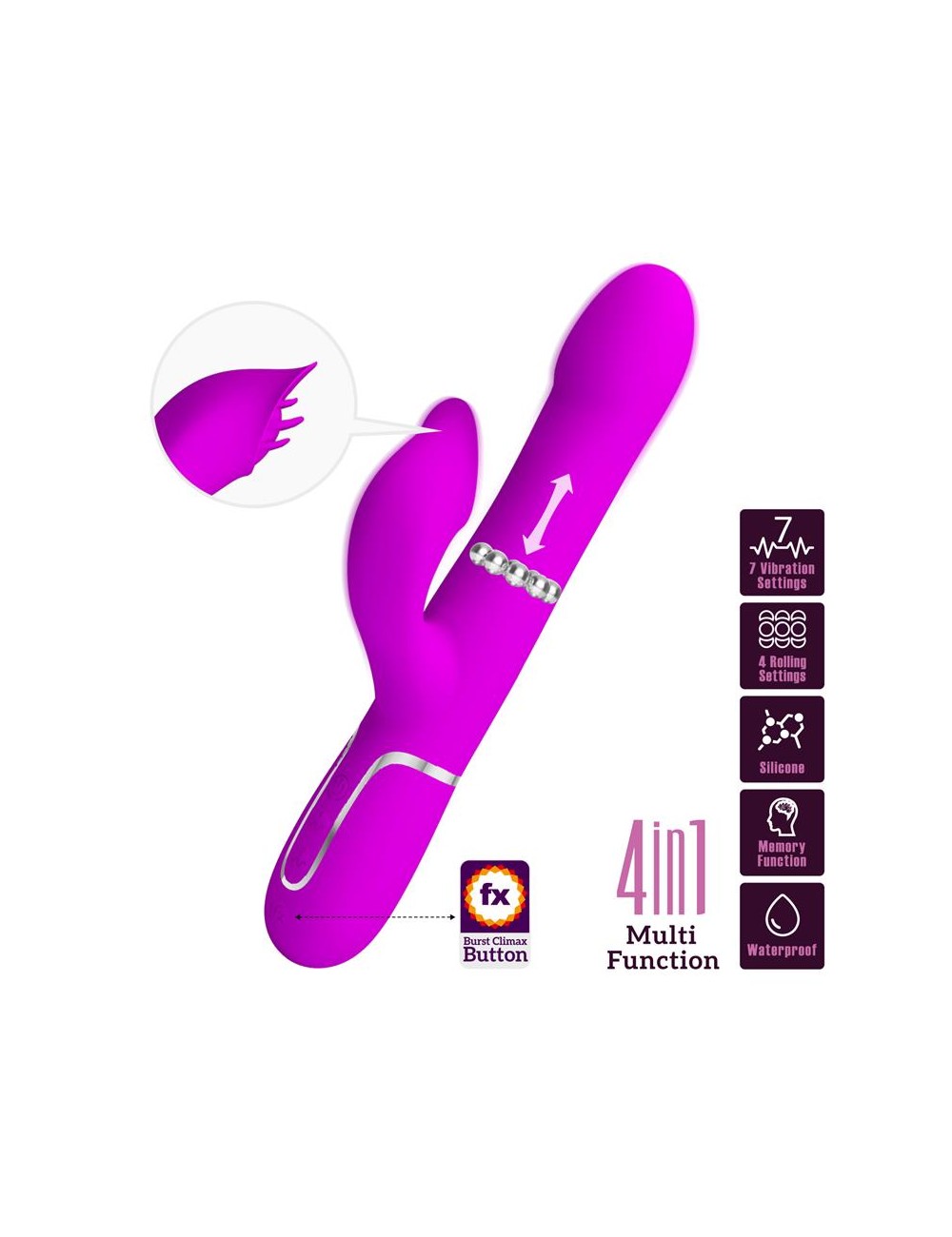Falin Rolling Vibrador con Bolas Rotatorias USB