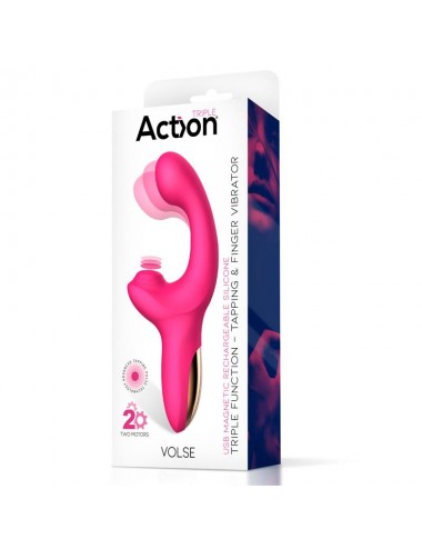 Volse Vibrador Triple Funcion con Finger y Pulsacion Tapping