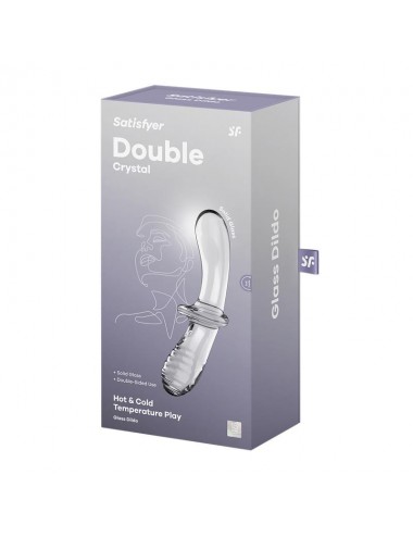 Estimulador de Cristal Double Crystal Hot and Cold Transparente