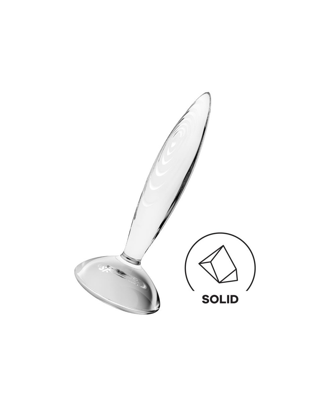 Plug Anal Sparkling Crystal Hot and Cold Transparente