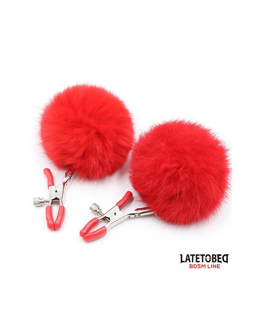 Pinzas para Pezones Ajustables con Pompon