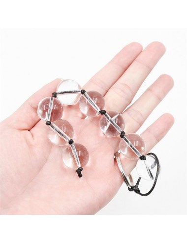 Cadena Anal con Bolas de Cristal 4 Tamanos