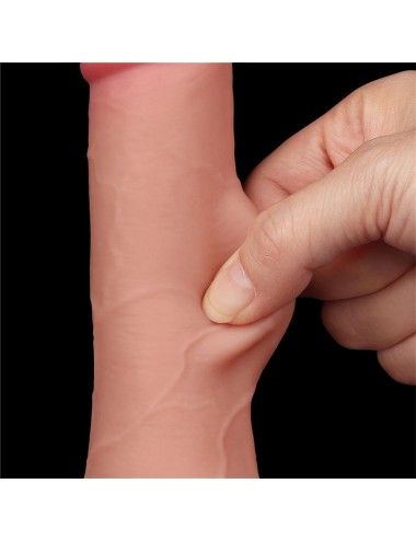 Dildo Dual Layer Piel Deslizante Retractil 75