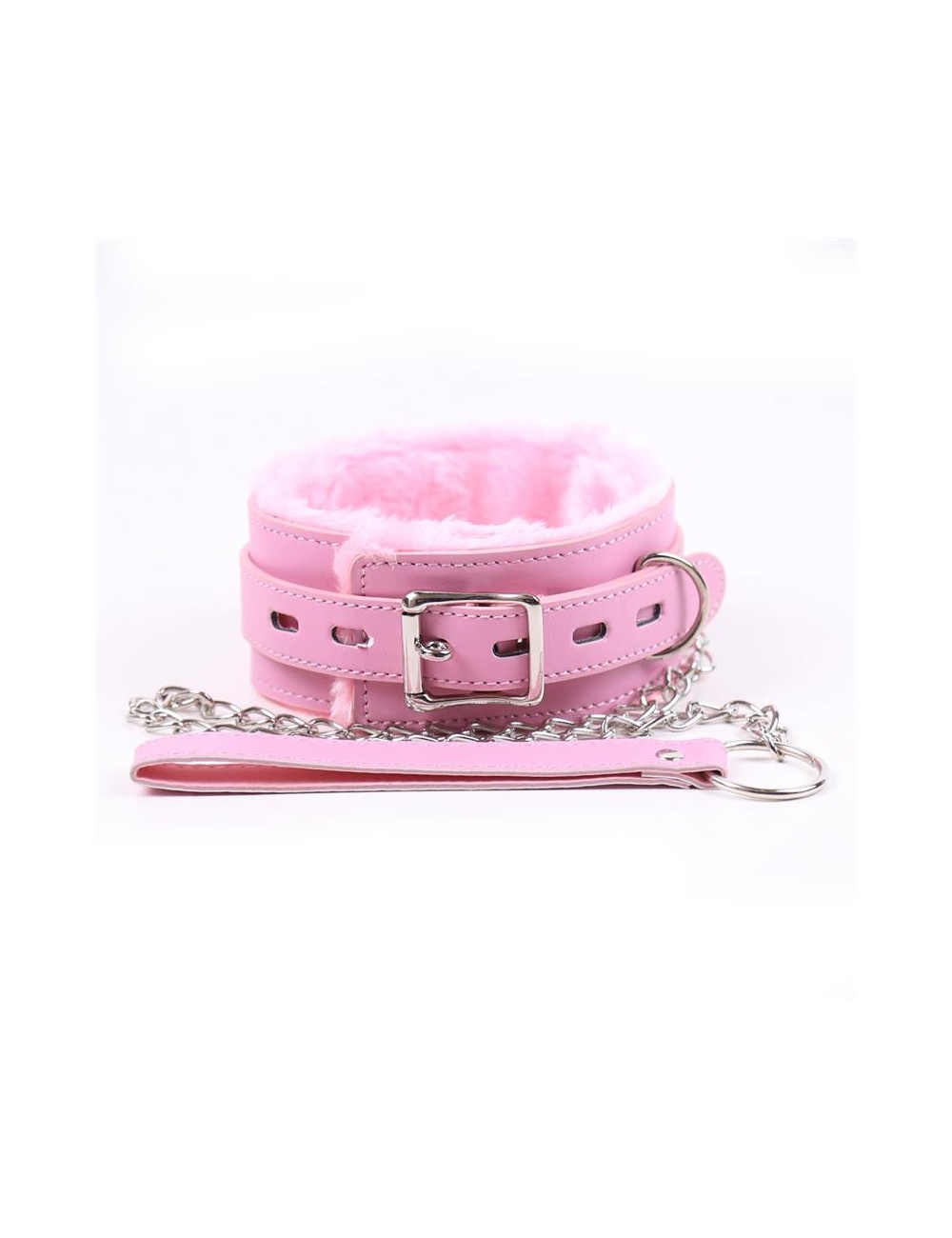 Collar con Correa Rosa Pastel
