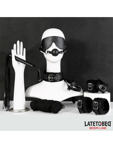 Set de 7 Piezas de Bondage Negro