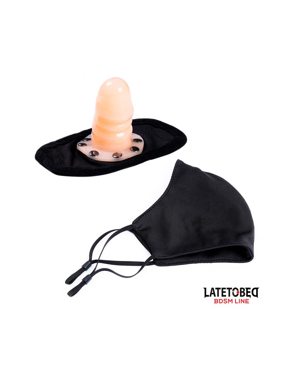 Mascarilla con Accesorio de Dildo 6 cm Desmontable
