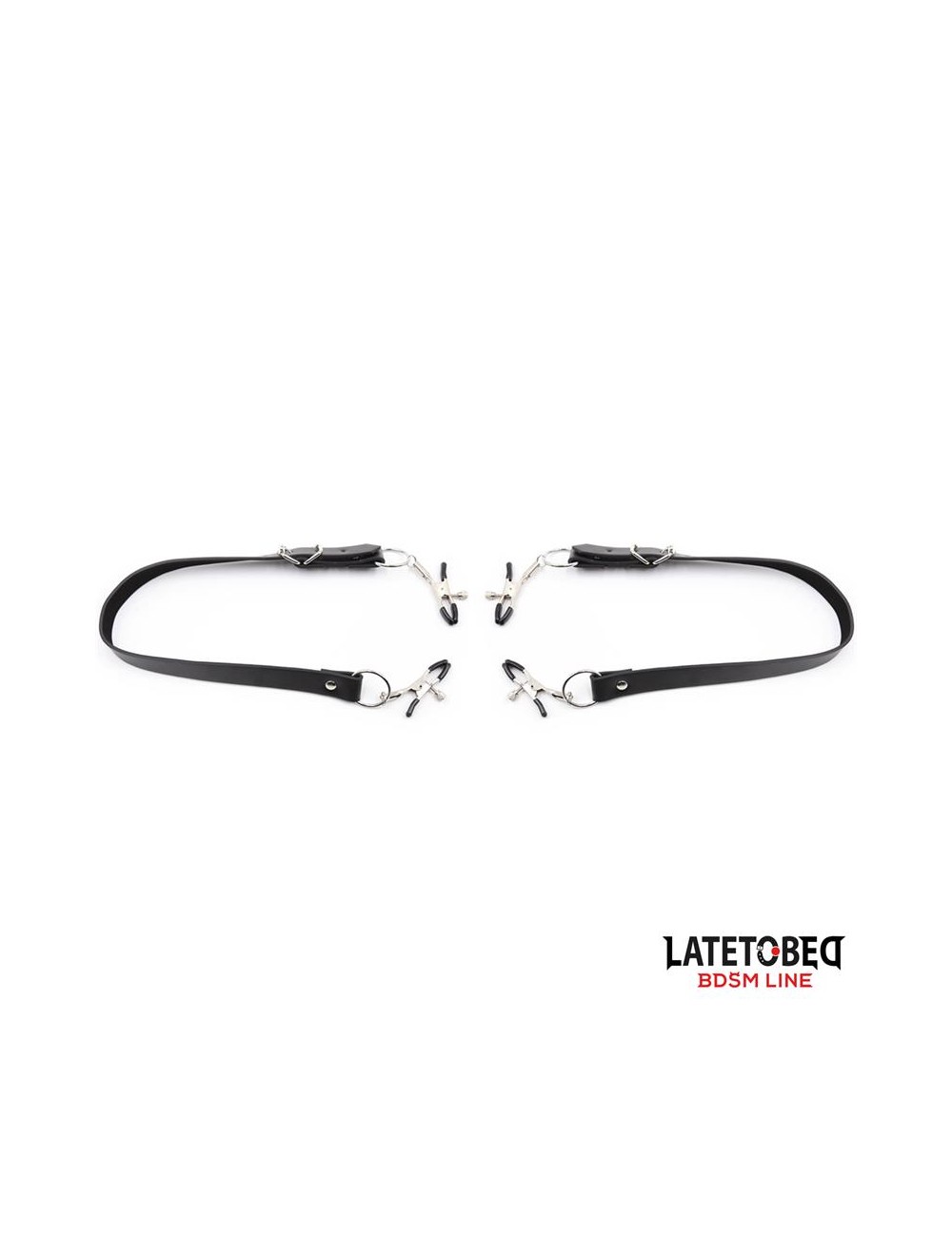 Correas de Bondage para Piernas con Pinzas para Clitoris