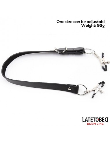Correas de Bondage para Piernas con Pinzas para Clitoris