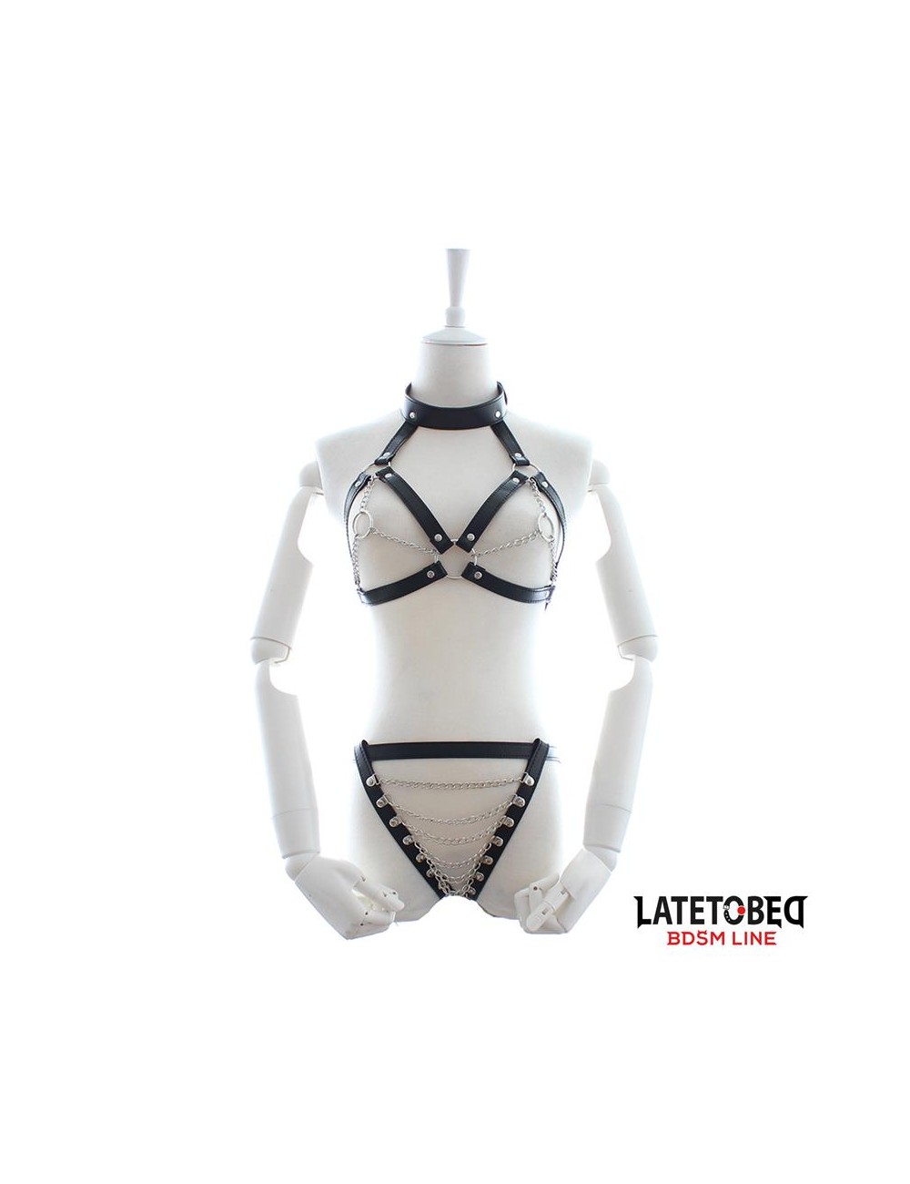 Set de Sujetador y Braguitas Bondage con Cadenas