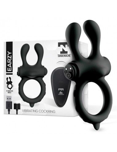 Earzy Anillo Vibrador con Control Remoto USB Magnetico Silicona