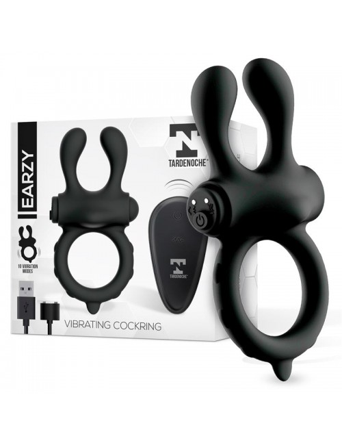 Earzy Anillo Vibrador con Control Remoto USB Magnetico Silicona