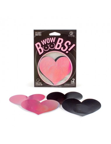 Wow Boobs Pezoneras Corazon Holograficos