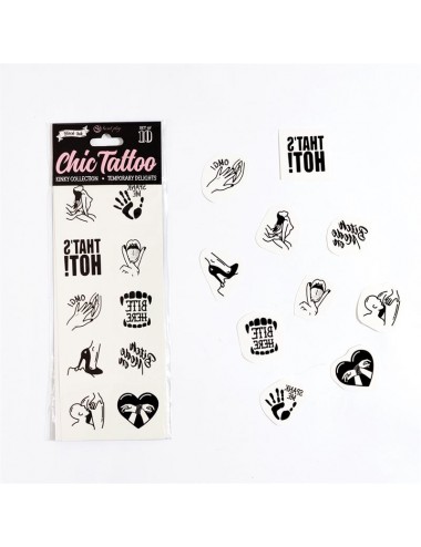 Set de 10 Tattoos Temporales Kinky Collection