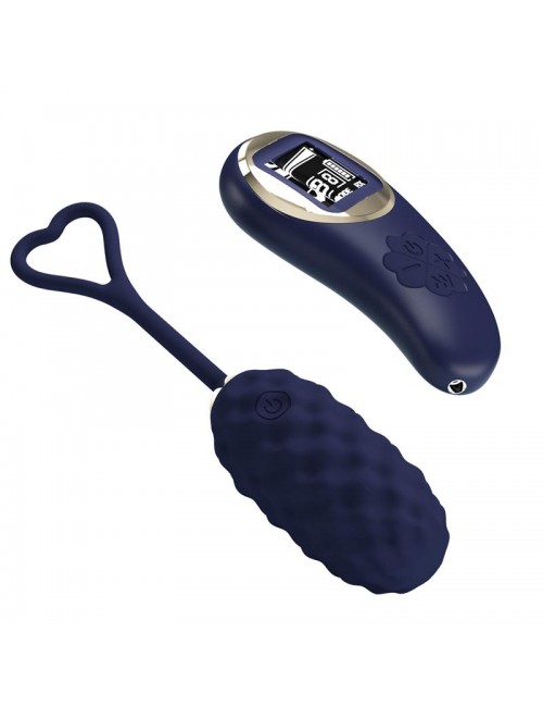 Vivian Huevo Vibrador con Control Remoto con Pantalla Digital Azul