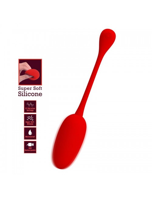 Knucker Huevo Vibrador Rojo