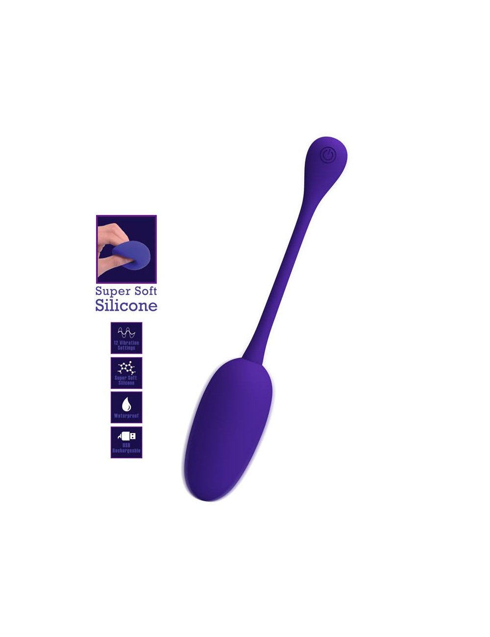 Knucker Huevo Vibrador Purpura