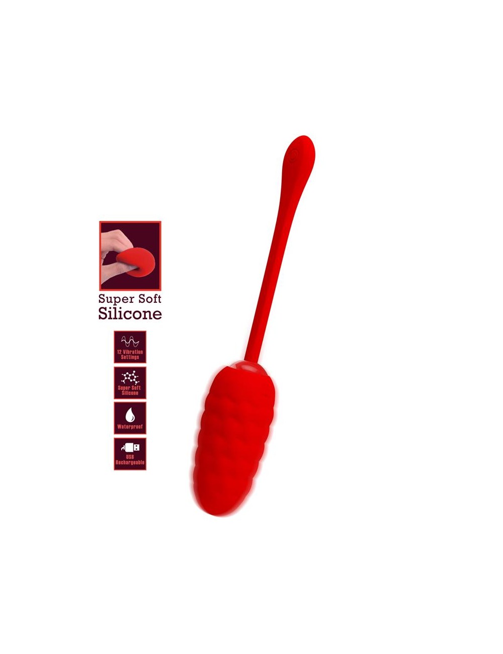 Marina Huevo Vibrador Rojo