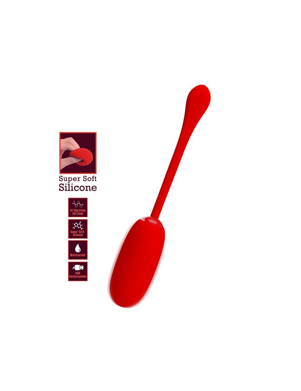 Julius Huevo Vibrador Rojo