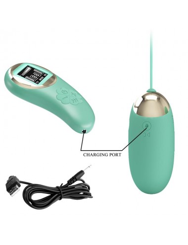 Mina Huevo Vibrador con Control Remoto Pantalla Digital Verde