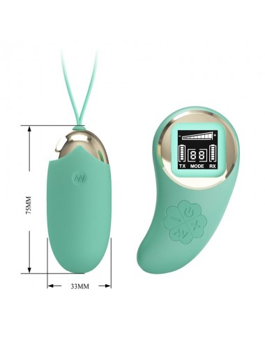 Mina Huevo Vibrador con Control Remoto Pantalla Digital Verde