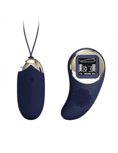 Mina Huevo Vibrador con Control Remoto Pantalla Digital Azul