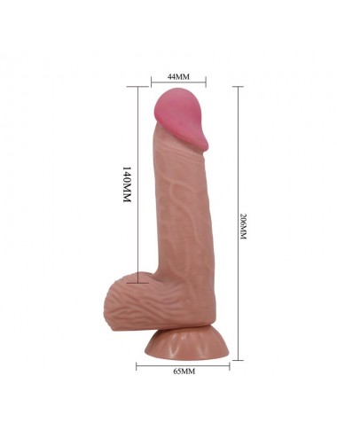 Dildo Realista Piel Deslizante Retractil 206 cm