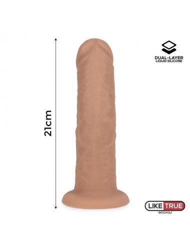 Dildo Realista Silicona Liquida Dual Layer 825