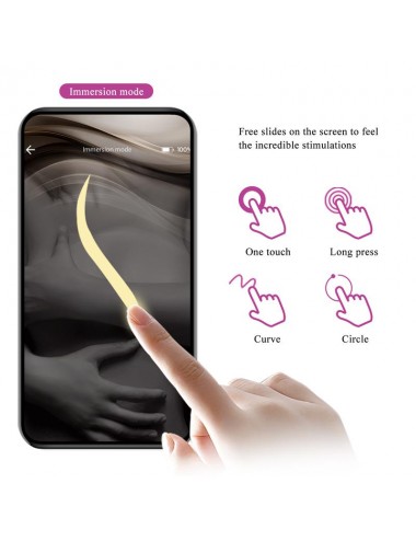 Catalina Huevo Vibrador con APP Purpura