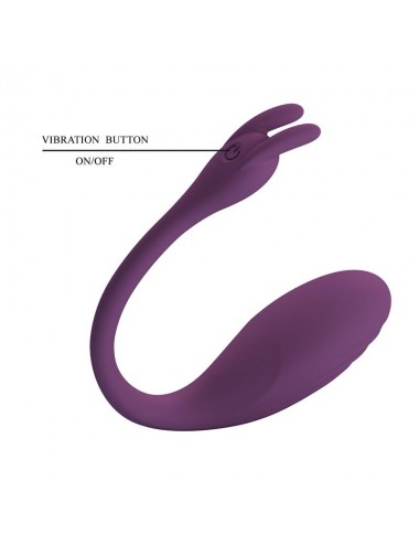 Catalina Huevo Vibrador con APP Purpura