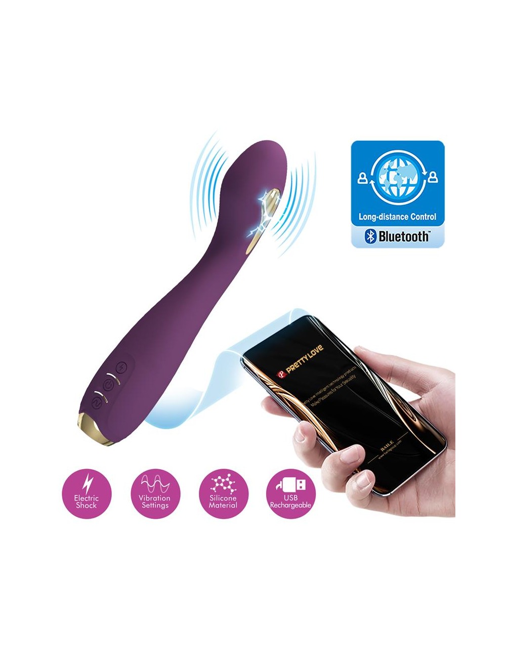 Hector Vibrador con Electroshock y APP