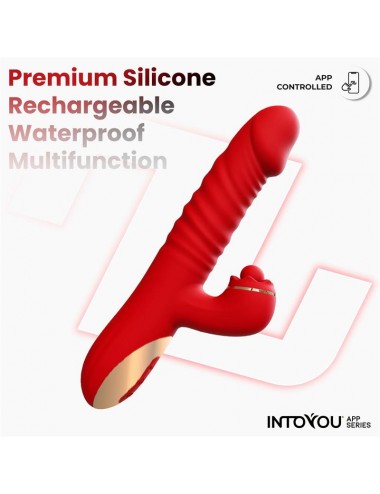 Ascen Vibrador con Thrusting y Waving y APP USB Magnetico