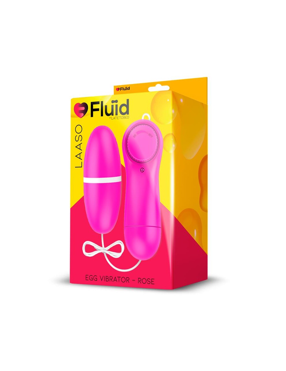 Laaso Huevo Vibrador Multi Velocidad Control Remoto Rose