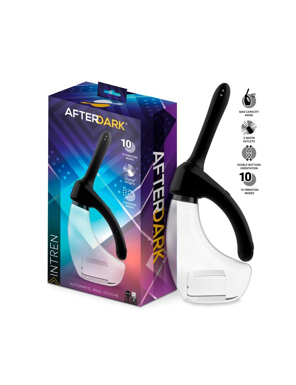 Intren Ducha Anal Automatica con Vibracion y 5 Salidas de Agua 440 ml