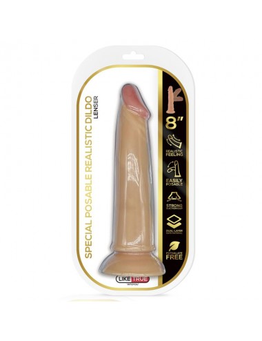 Lenser Dildo Realista Articulable Posable 8 Natural