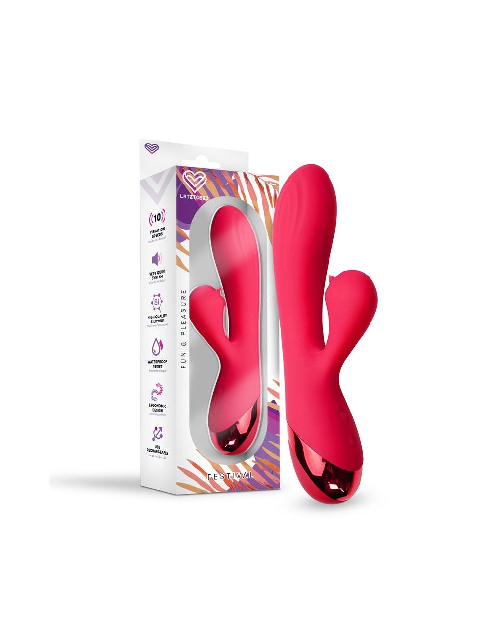 Turna Vibrador USB Rojo