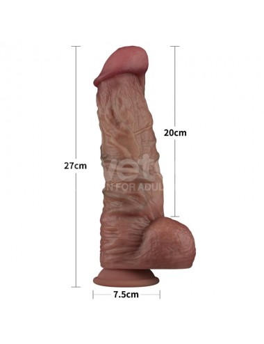 Dildo Dual Layered XXL 105 Negro