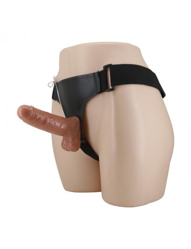 Arnes con Dildo Retractil con Vibracion