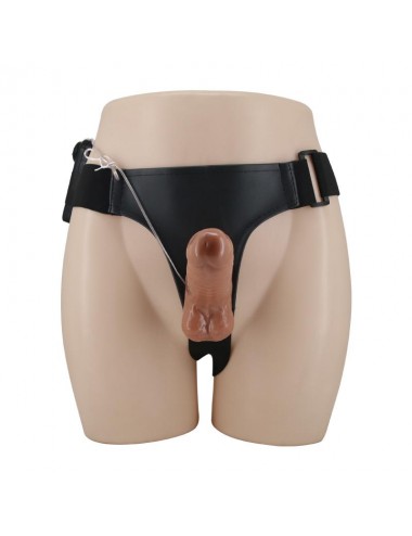 Arnes con Dildo Retractil con Vibracion