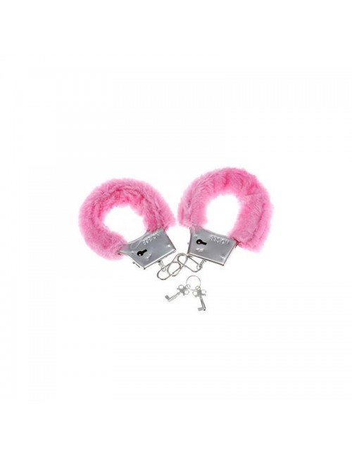 Esposas para Muneca Forradas de Peluche Rosa