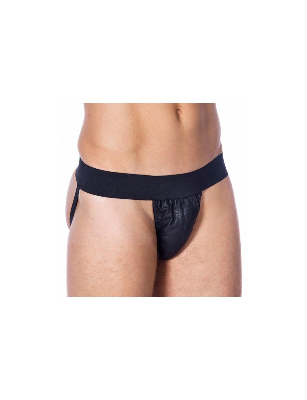 Slip de Cuero Color Negro