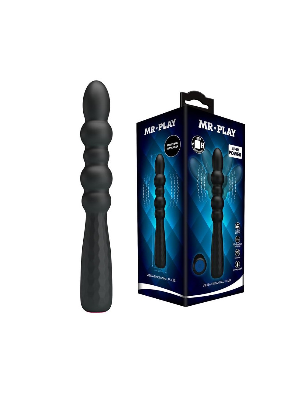 Vibrador Anal Flexible