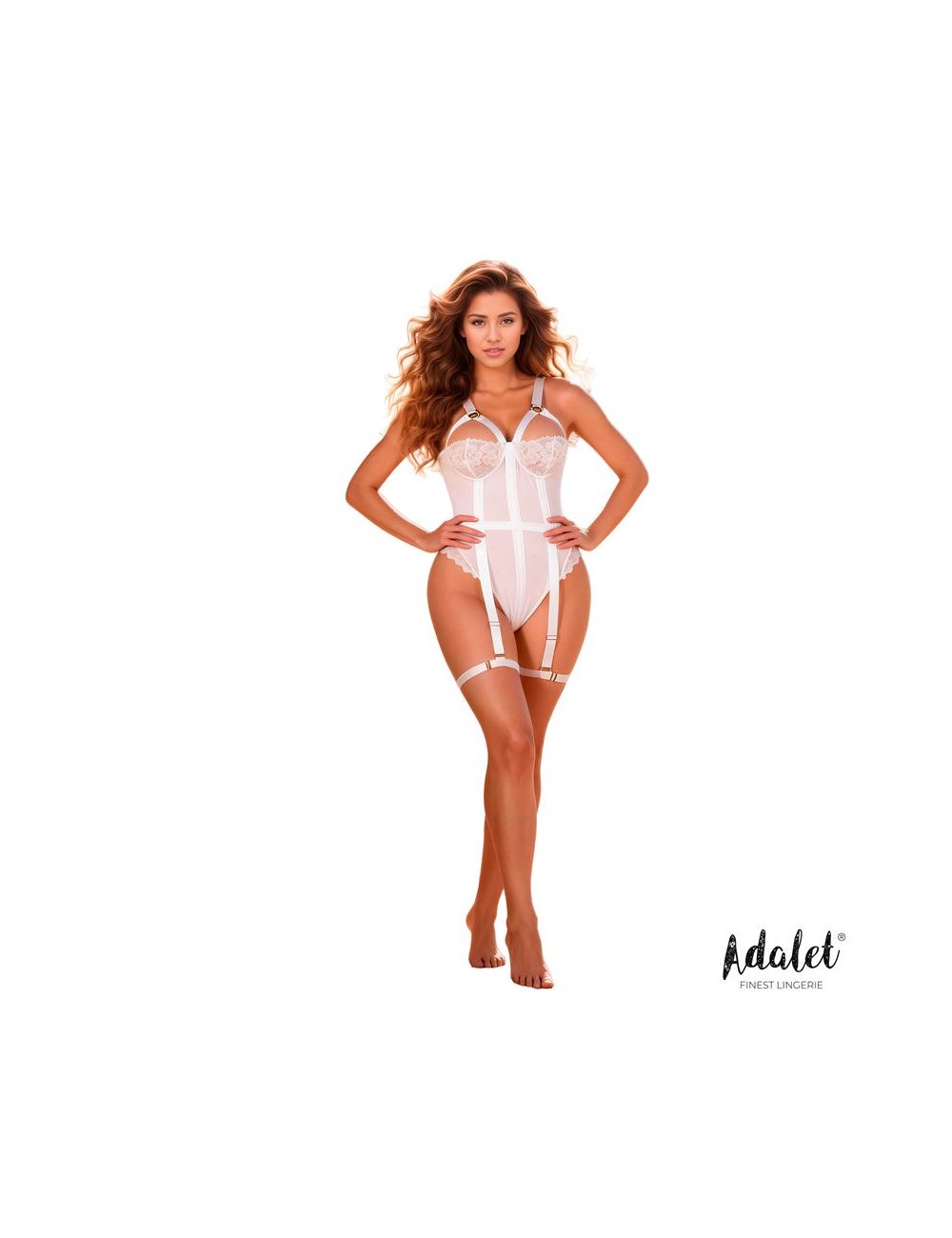 Mary Body con Ligas Blanco
