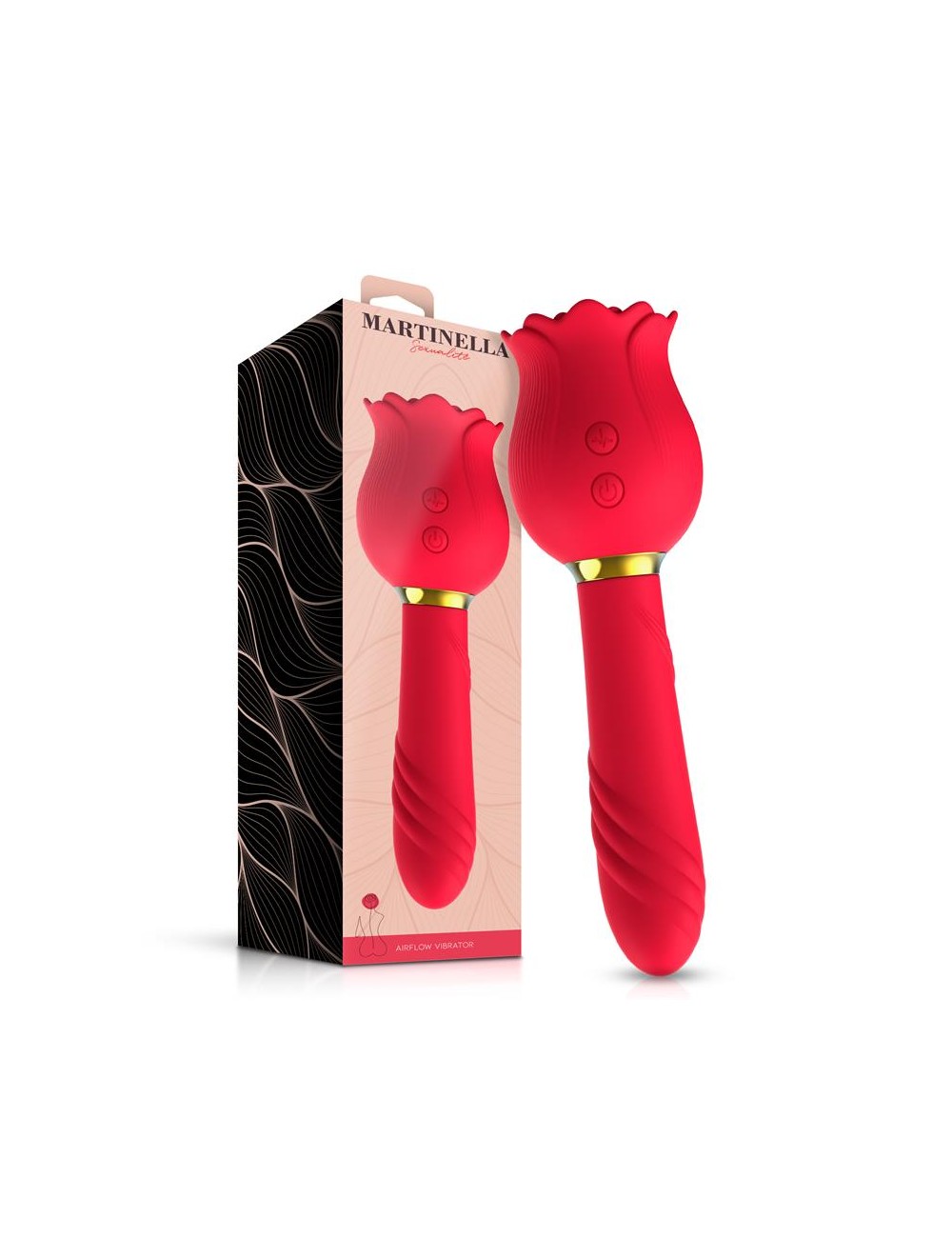 Rosa con Succion y Vibrador 2 en 1