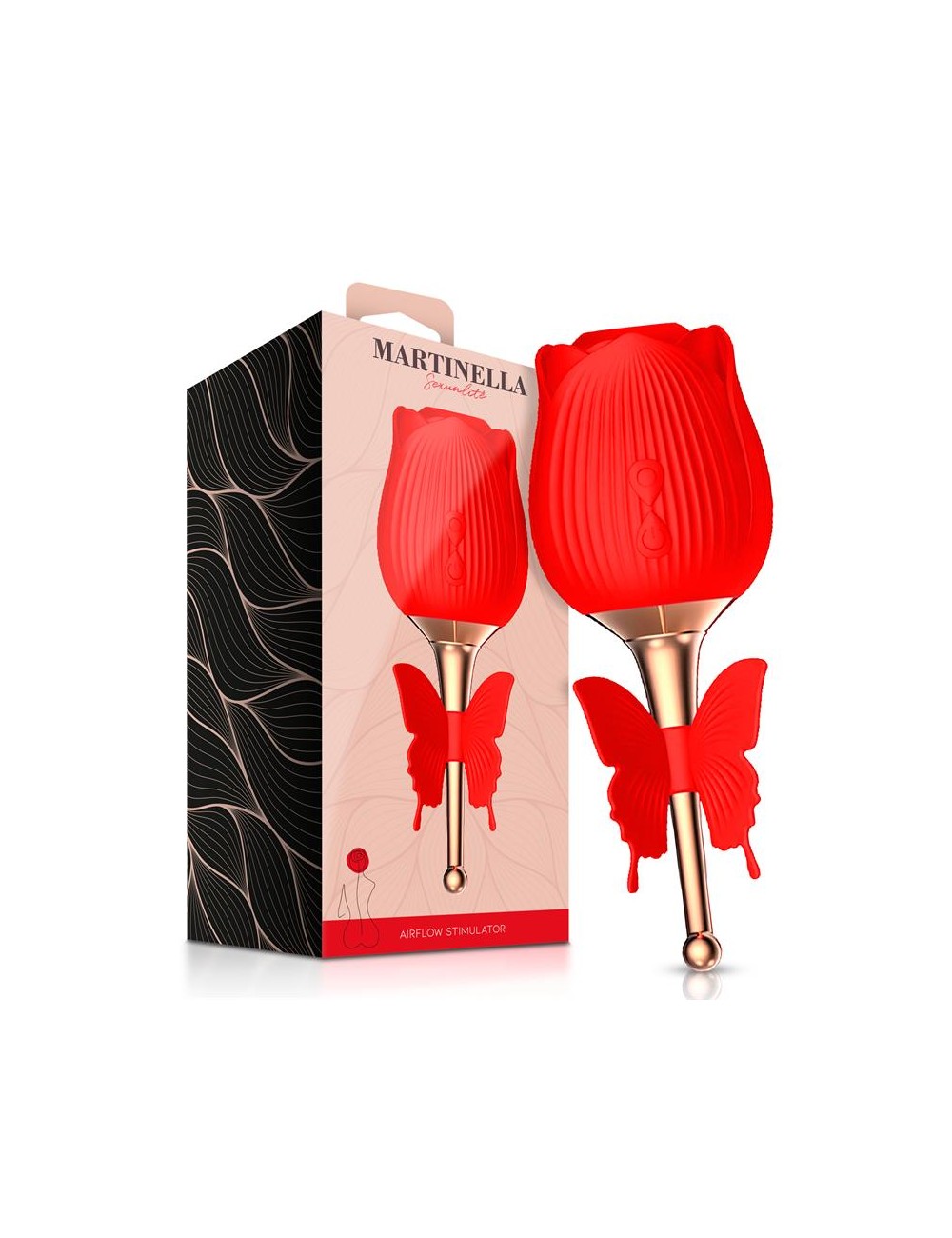 Rosa con Succion y Mariposa con Vibracion