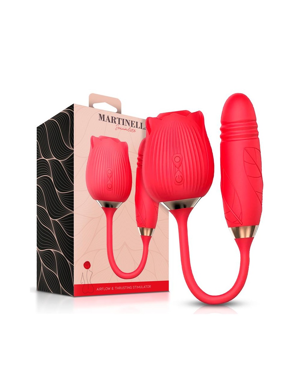 Rosa con Succion con huevo con Thrusting USB