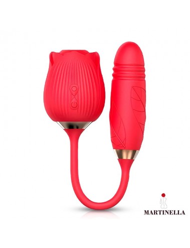 Rosa con Succion con huevo con Thrusting USB