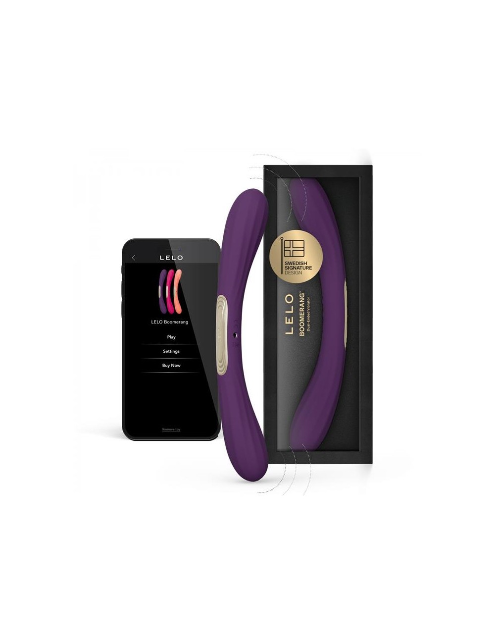 Juguete para Parejas Boomerang Purpura