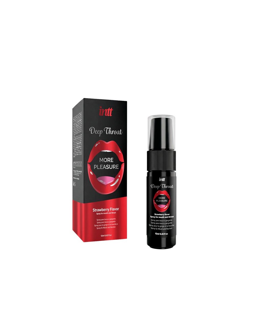 Spray para Sexo Oral Deep Throat Fresa 12 ml