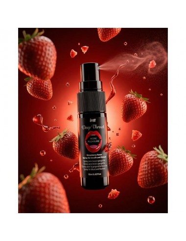 Spray para Sexo Oral Deep Throat Fresa 12 ml